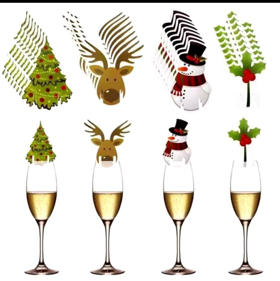 10 pieces Christmas cup card