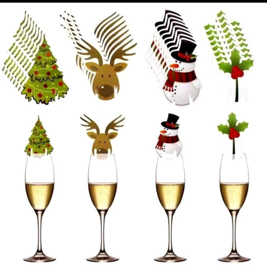 10 pieces Christmas cup card
