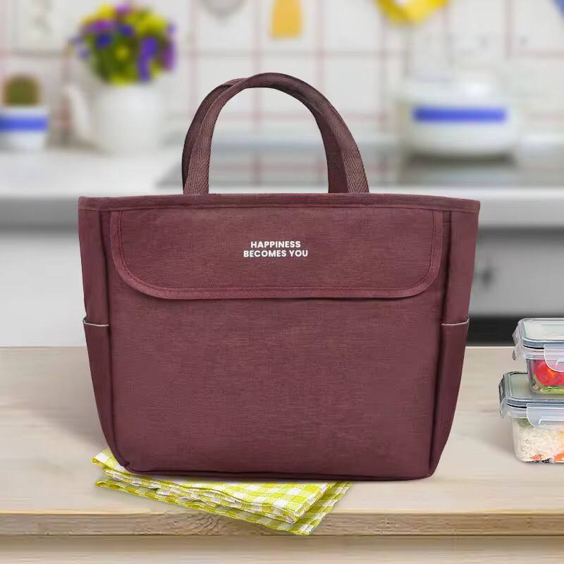 Thermal insulated lunch bag for women