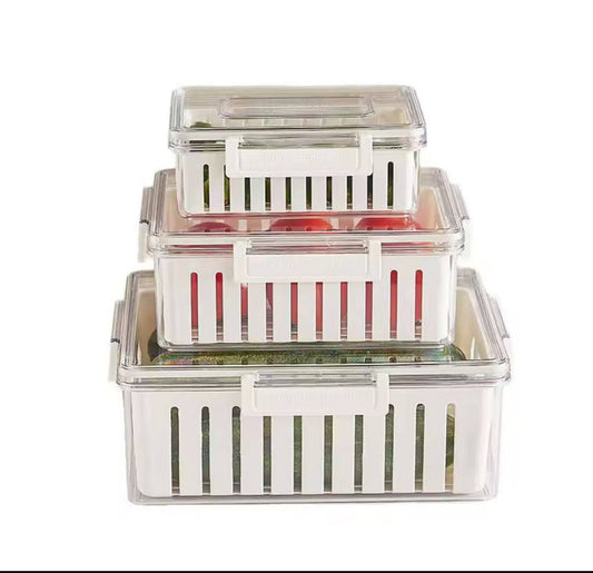 3pcs Stackable Food Storage Containers