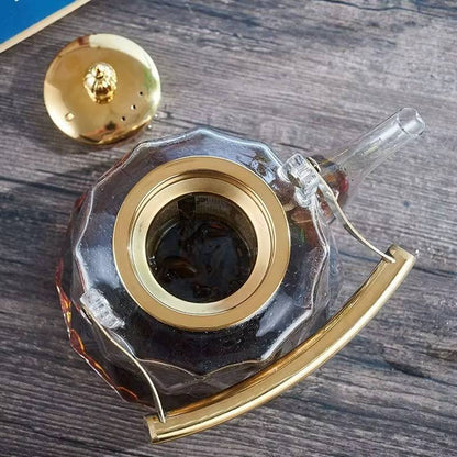 Heat resistant Glass Teapot with Strainer infuser