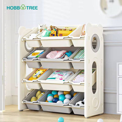 Type B
Kids Space Toy Storage Organizer with  Removable Plastic Bins
