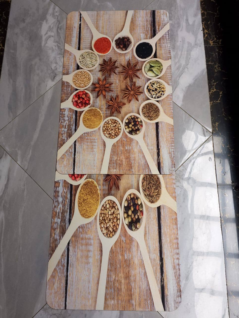 Both Sides Rubber kitchen Mats Set