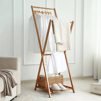 Bamboo cloth hanging rack 
Strong