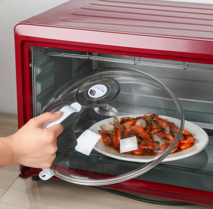 Heavy microwave cover with white handle
BpA free