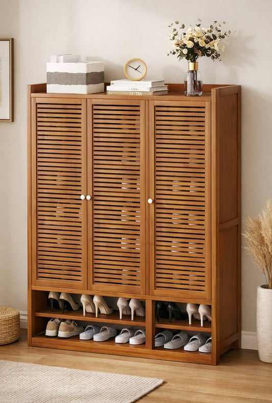 10-Tier Bamboo Shoe Cabinet