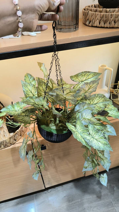 Artificial Hanging Plant With Vases