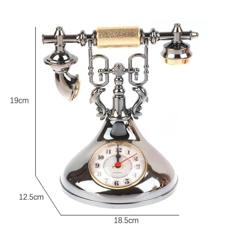 Retro telephone alarm clock