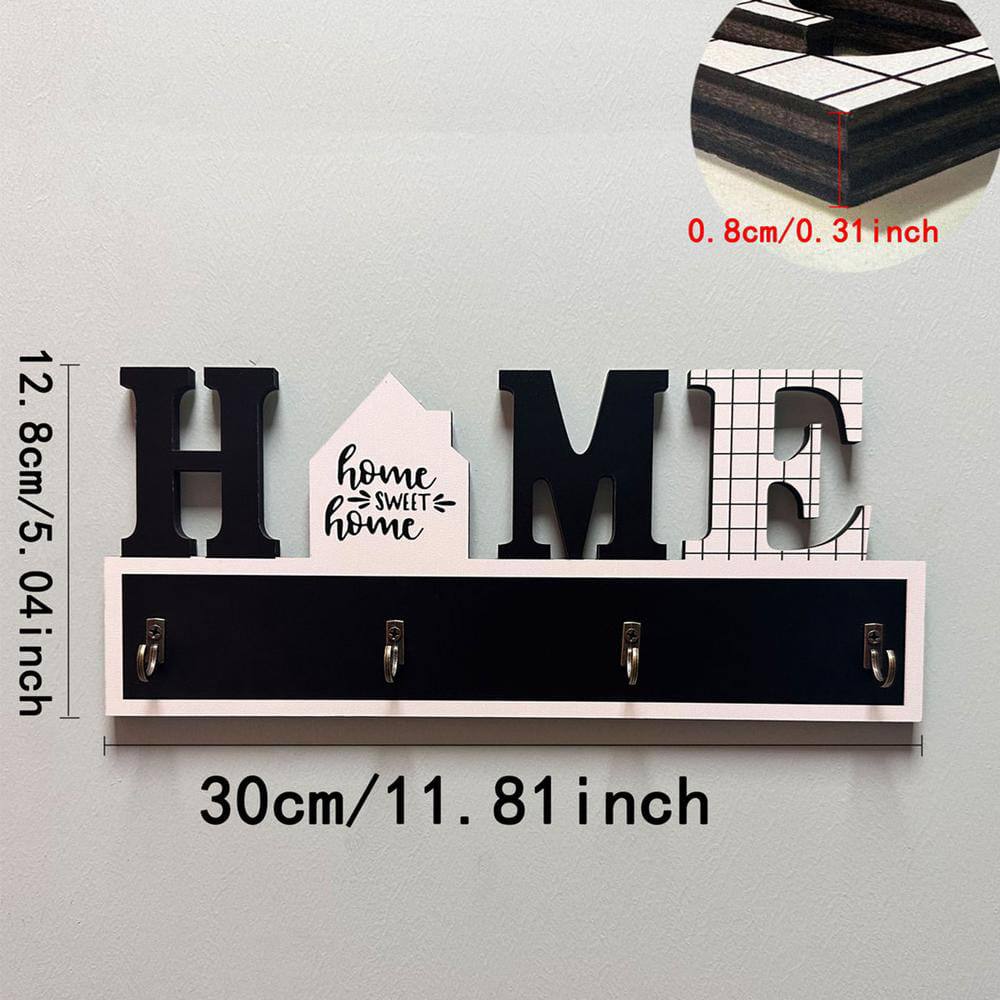 Key Hanger For Wall Wood Bag Rack Clothes Bag Holder Wall Decor For Entryway
