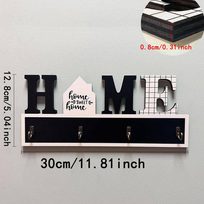 Key Hanger For Wall Wood Bag Rack Clothes Bag Holder Wall Decor For Entryway