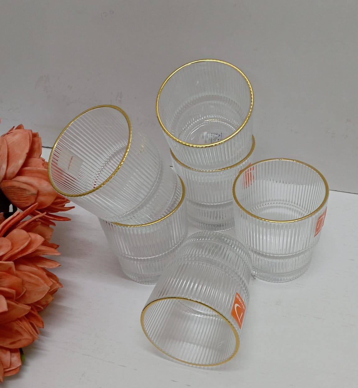 High quality borosilicate water
juice  glasses 
6pcs