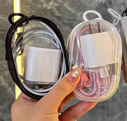 Portable Mini Clear Zipper Storage Bag