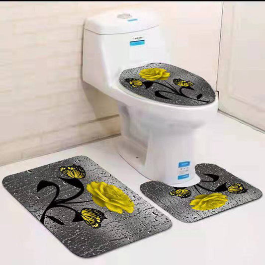 3in1 toilet mat set