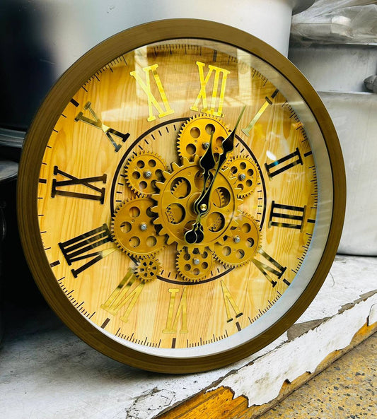 Gear face clocks