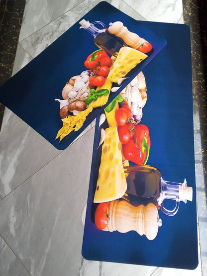 Both Sides Rubber kitchen Mats Set