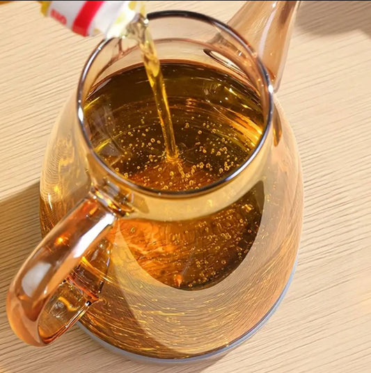 High Borosilicate Glass Oil Bottle with silicone base