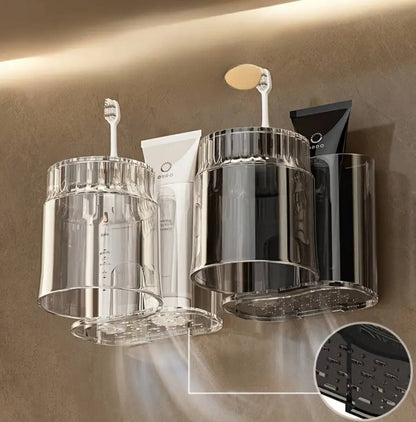 Toothbrush Holder With Mouthwash Cup