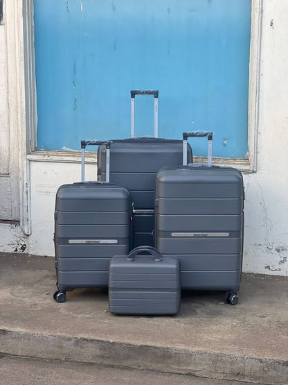 4 in 1 Luxurious unbreakable double zip  Suitcase