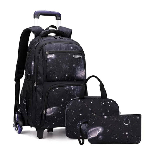 3Wheel Rolling Trolley School Bag