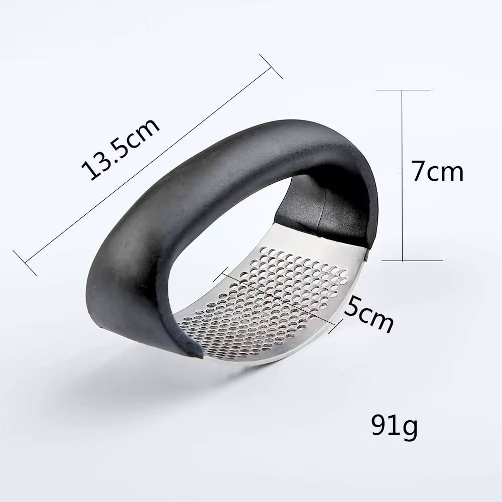 Stainless steel garlic press crusher