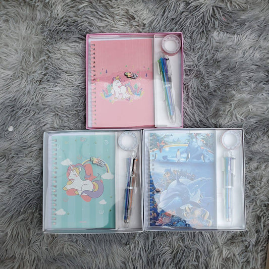3 in1 Unicorn Notebook