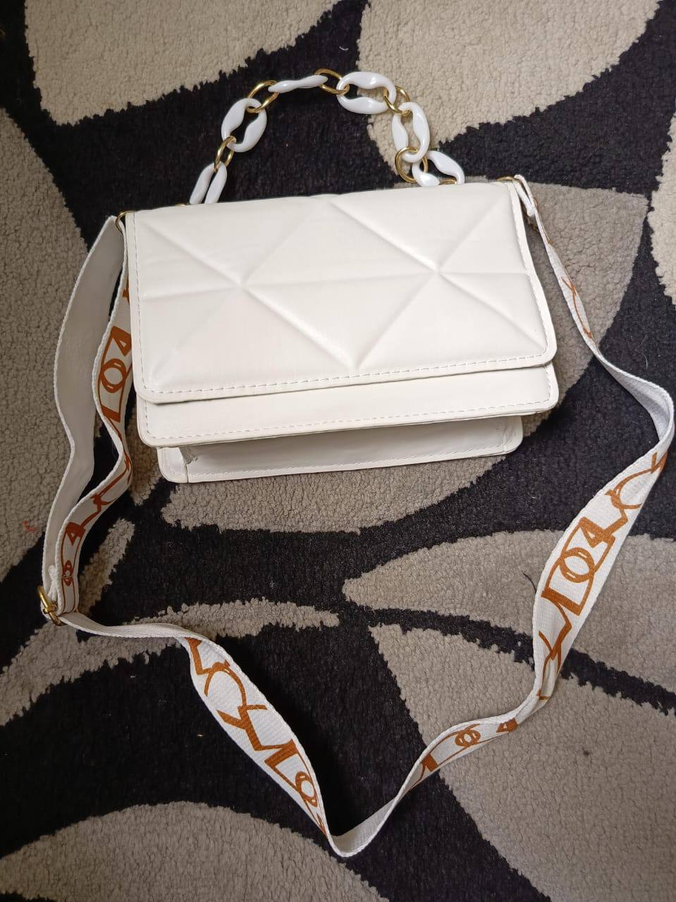 Mini Embossed Leather Sling Bag