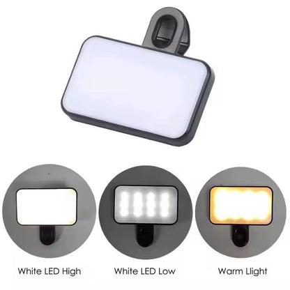 Portable Mini Selfie fill light rechargeable 3 modes