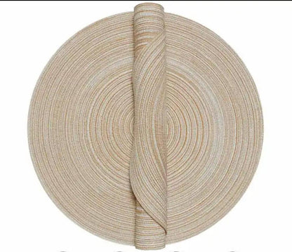 High-quality,thick  ramie woven table mats.
