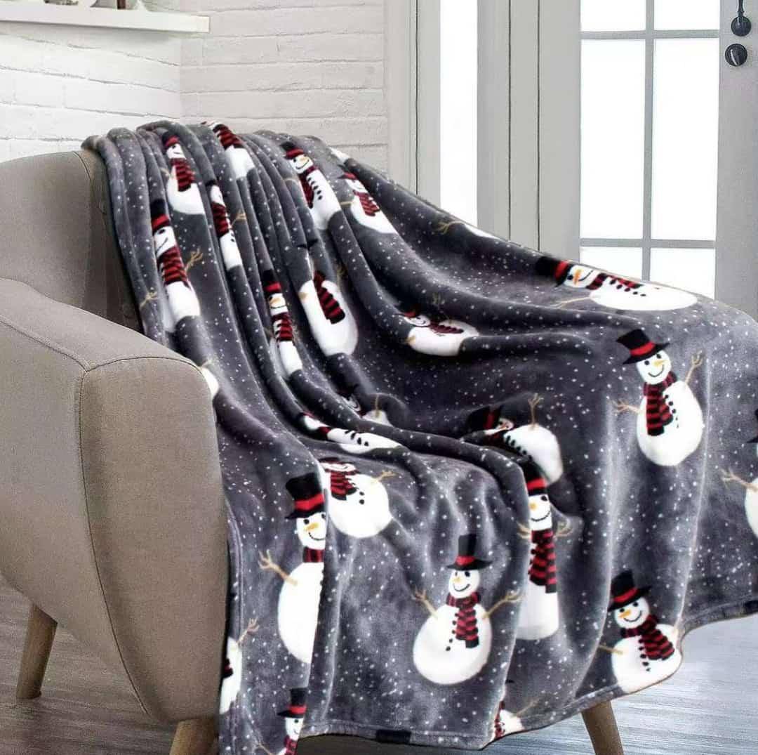 Premium Christmas Sherpa Fleece Throw Blanket
