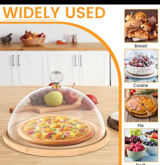 Acrylic food/cake cover-Big size
Material-Acrylic+Wood