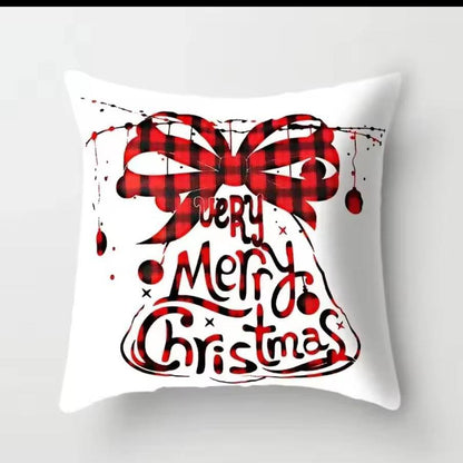 Christmas Pillow Covers (No Filler) for Christmas Decoration Throw Pillow Covers