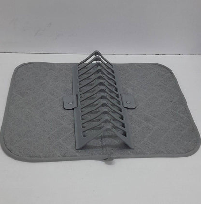 Foldable kitchen drying mat