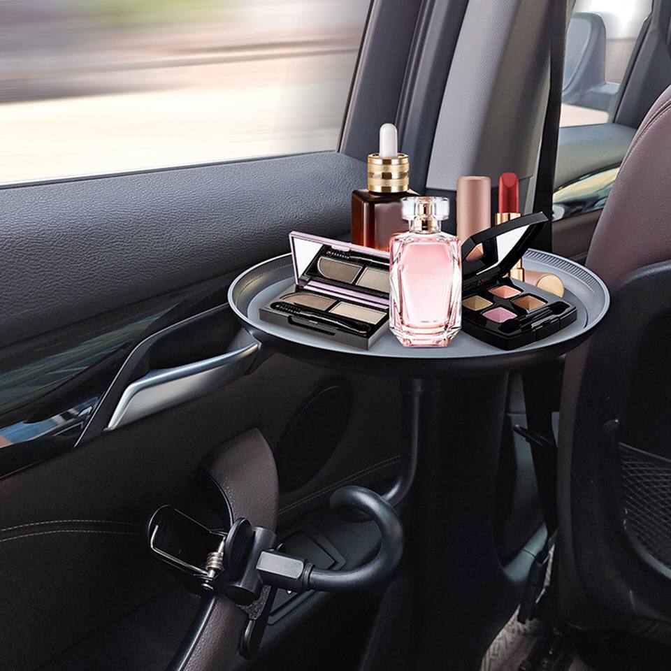 Multifunctioal car food drink dinning tray