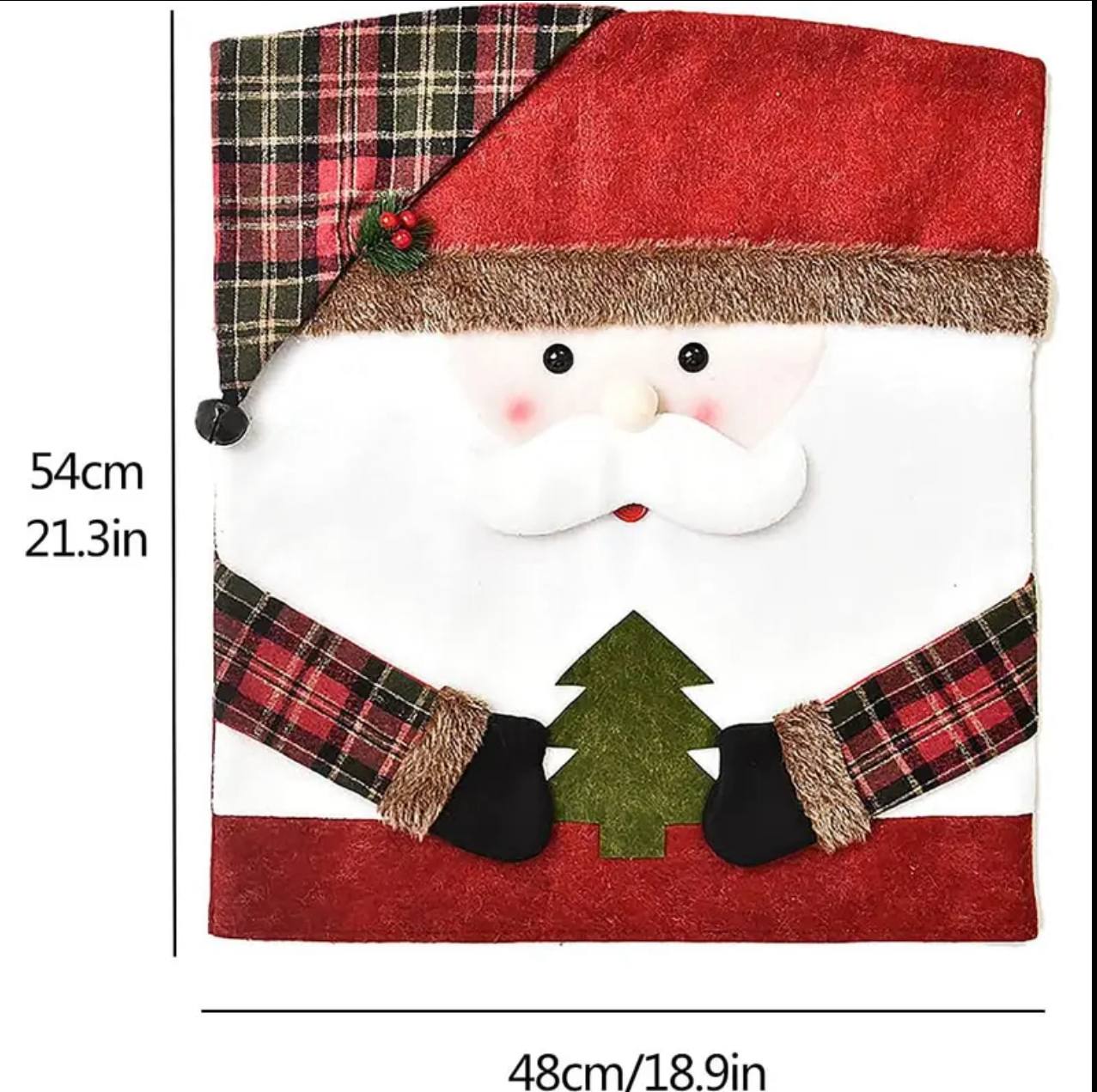 Christmas chair cover for dining room  Dinner chair back covers for Christmas decorations