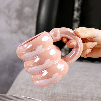 Custom Pearl Glaze Dazzling Mugs.