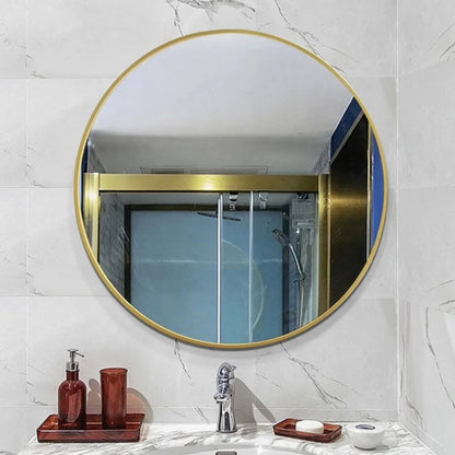 Contemporary Round Mirror For Bathroom Vanity, Entryway, Living room
