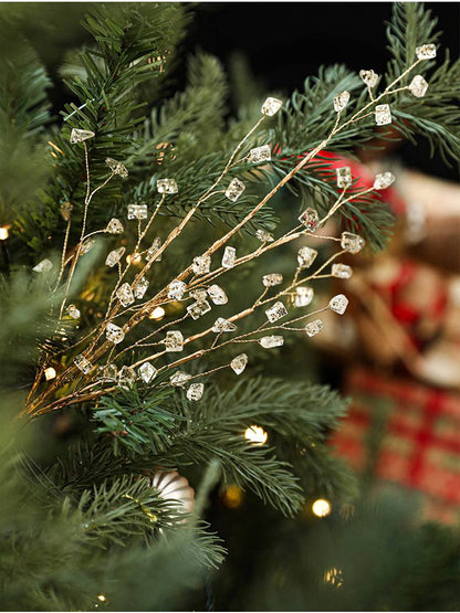 Christmas Decorations Crystal Bud Branches For Xmas DIY Crystal Flower Christmas Acrylic Beads Picks