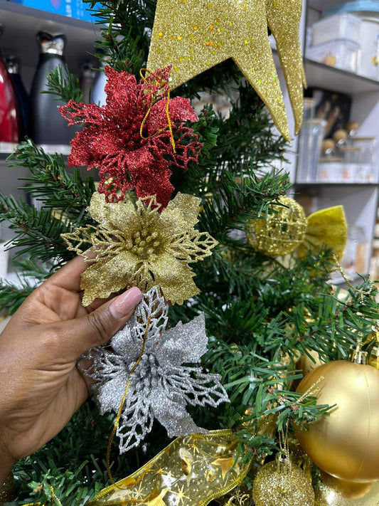 3 piece Christmas flower decor