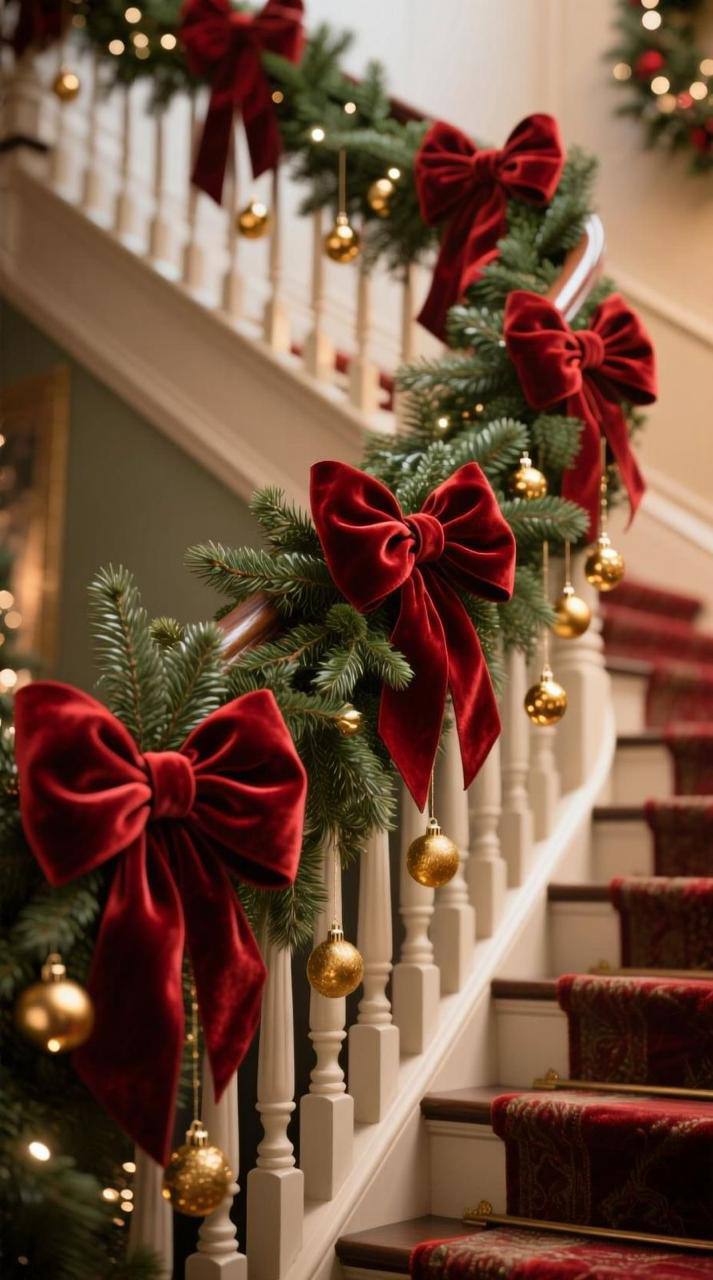 Big velvet Christmas bow