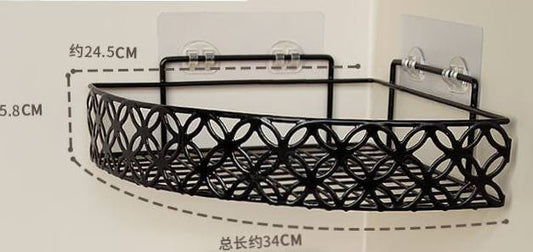 Heavy duty corner Self-Adhesive bathroom rack