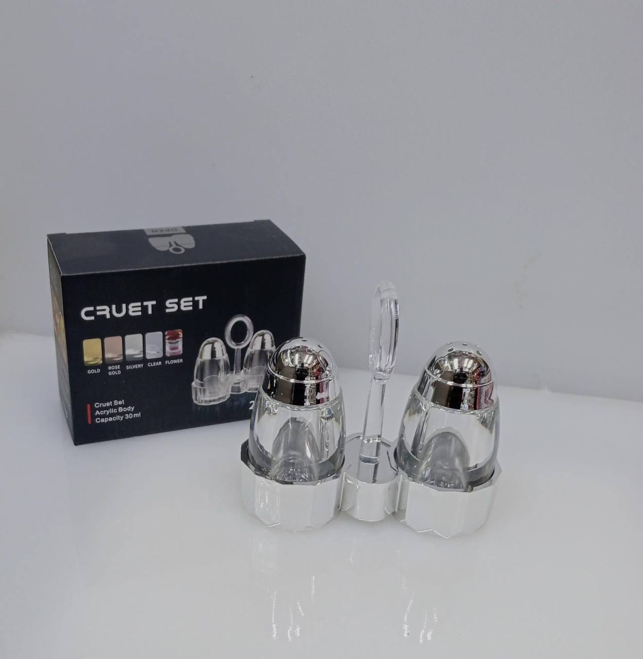 Acrylic Cruets set
