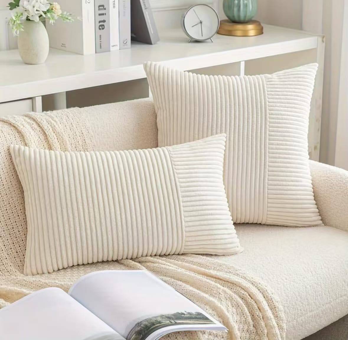 Soft Solid Couch Pillowcases Cross Patchwork Textured Cushion Covers


Happy Shopping