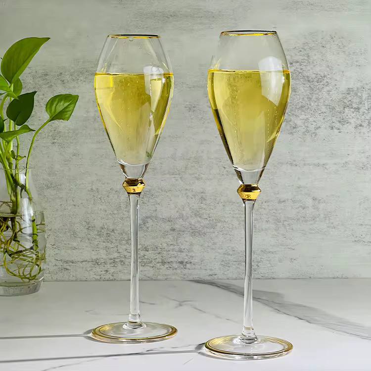 Royal Design  Crystal glasses Goblets 6pc