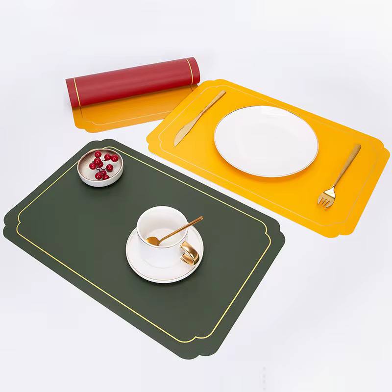 A pair of Table rubber mats