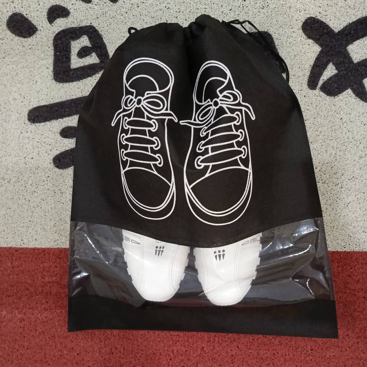 Non woven portable shoe storage bag