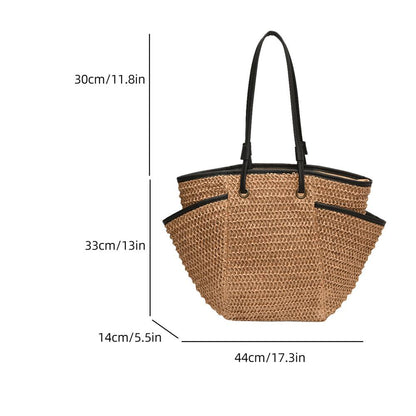 Large Capacity Women's Straw Tote Bags