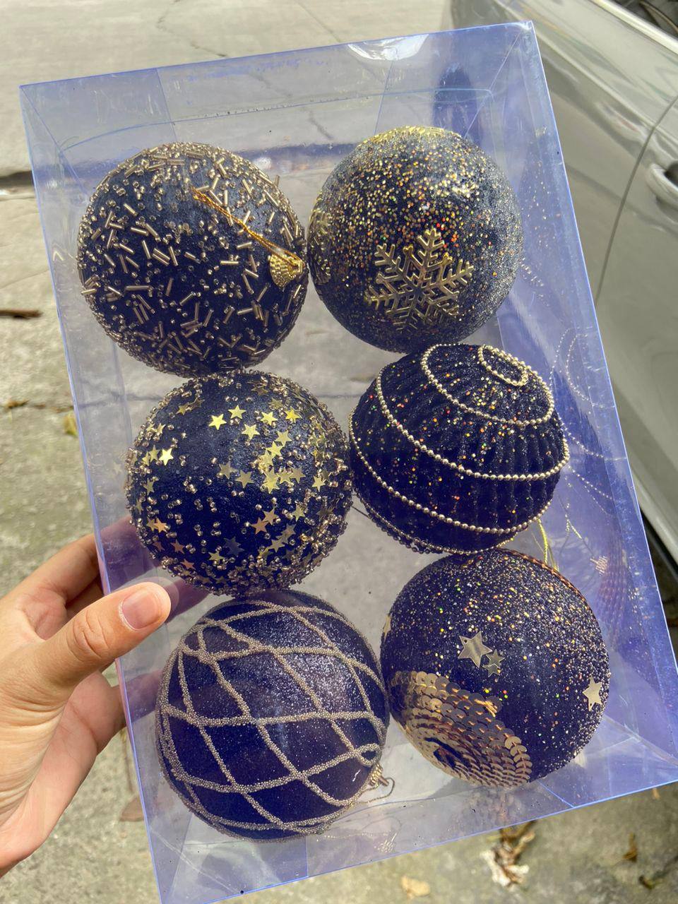 6pc Big size luxe  decor balls
