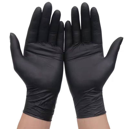 Food grade disposable black kitchen gloves