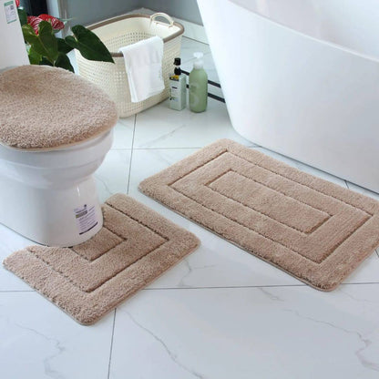 3pcs Bathroom mats, super nonslip underside