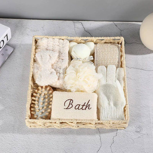 1 Set Spa Gift Cute Bear Basket Bathing Skin Cleaning Kit Spa